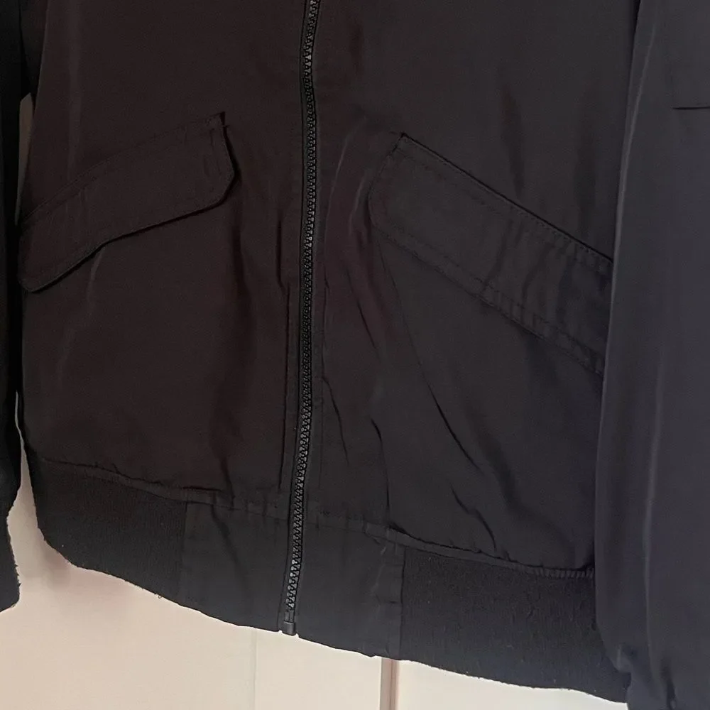 Abercrombie & Fitch Kids Boys Bomber Black Jacket Sz 11/12 (unisex)